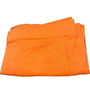 Denim & Co Womens 3X How Timeless Stretch Capris Orange Lattice Vent Detail NWT